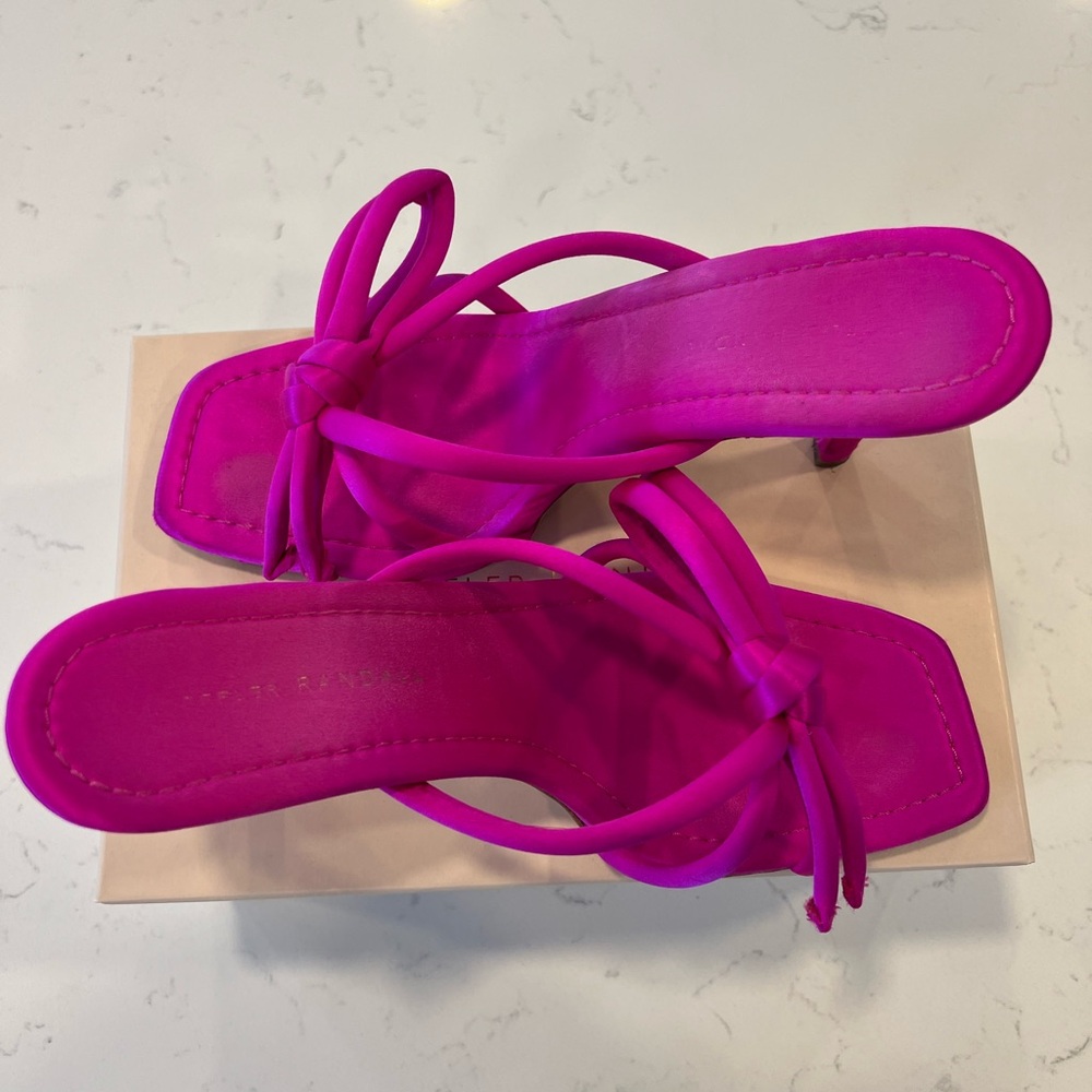 Loeffler Randal Pink Sandals